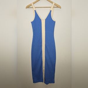 Fanco Contrast Bodycon Midi Dress